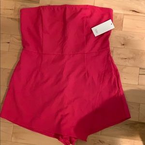 Tobi Hot Pink Skort Romper